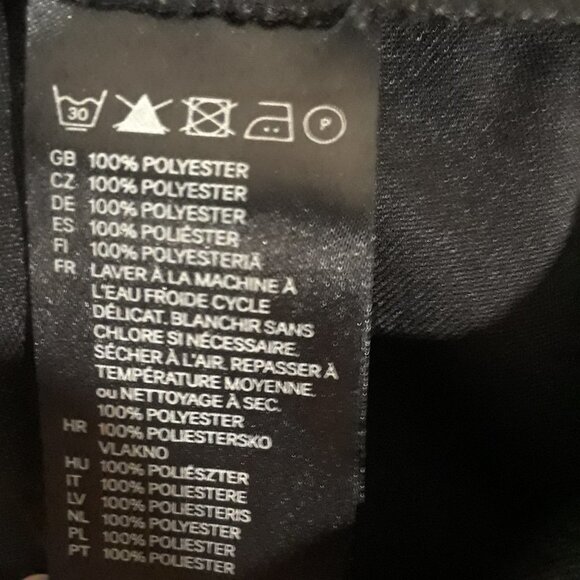 H&M Leggings Black Floral Print Ladies Size Large - Picture 4 of 4